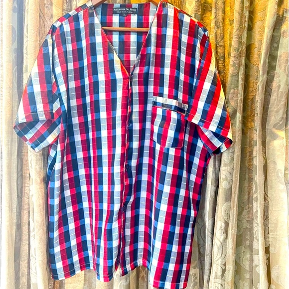 Alexander Del Rossa Other - 🔵Silky Satin Shirt for Men (Sleepwear)